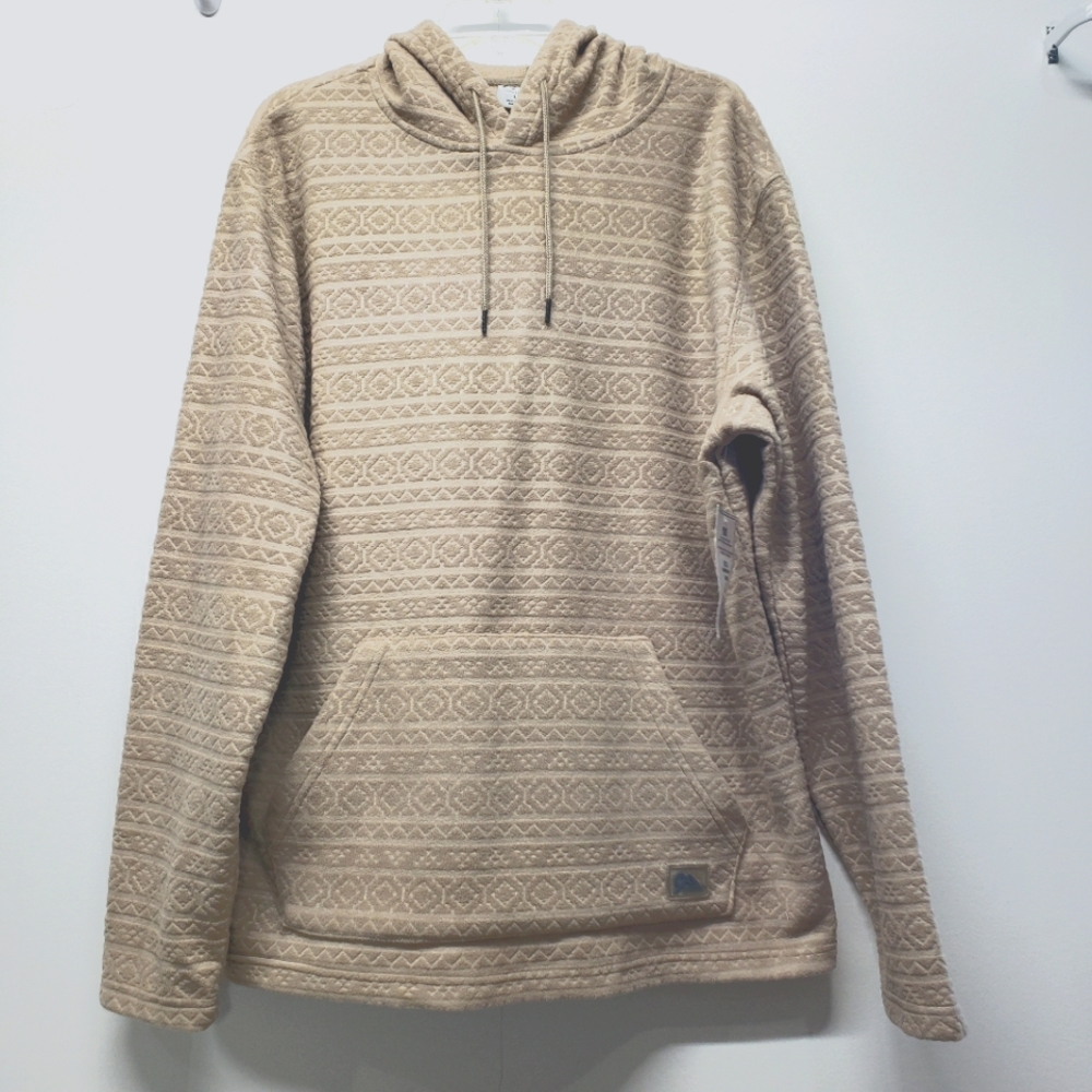 Mens Outdoor Sweatshirt Hoodie Kangaroo Pocket Large Geometric Camp Festival